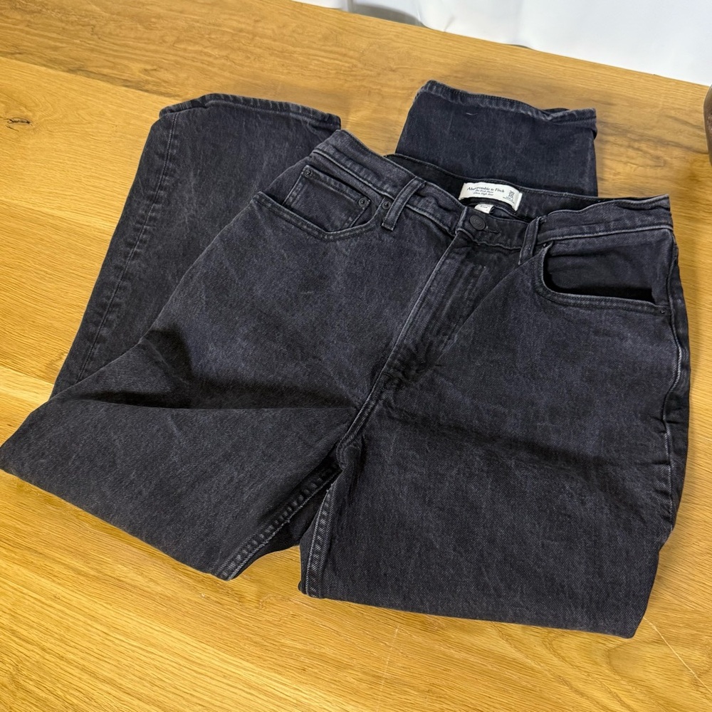 Abercrombie & Fitch Ultra High Rise Kick Flare Jeans Curve Love women’s 30/10 - Picture 9 of 10